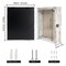 GraduationMall 8x10 Wood Shadow Box Frame Glass Door Display Case with Linen Back and 6 Stick Pins,1.5 inches Interior Depth,Ideal for Memorabilia Pictures Flowers Medals Tickets Rustic White